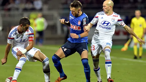 Lyon s-a impus în fața lui Monaco, 2-1, în derby-ul etapei a 5-a din Ligue 1