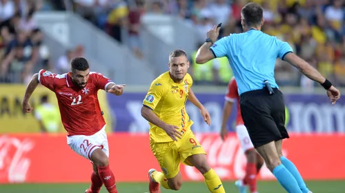 România – Malta 1-0. Tricolorii câștigă chinuit pe „Ilie Oană”. Așa arată clasamentul Grupei F