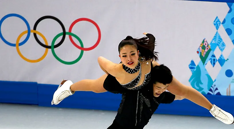 FOTO - Maia și Alex Shibutani, moment strânjenitor la JO de la Soci