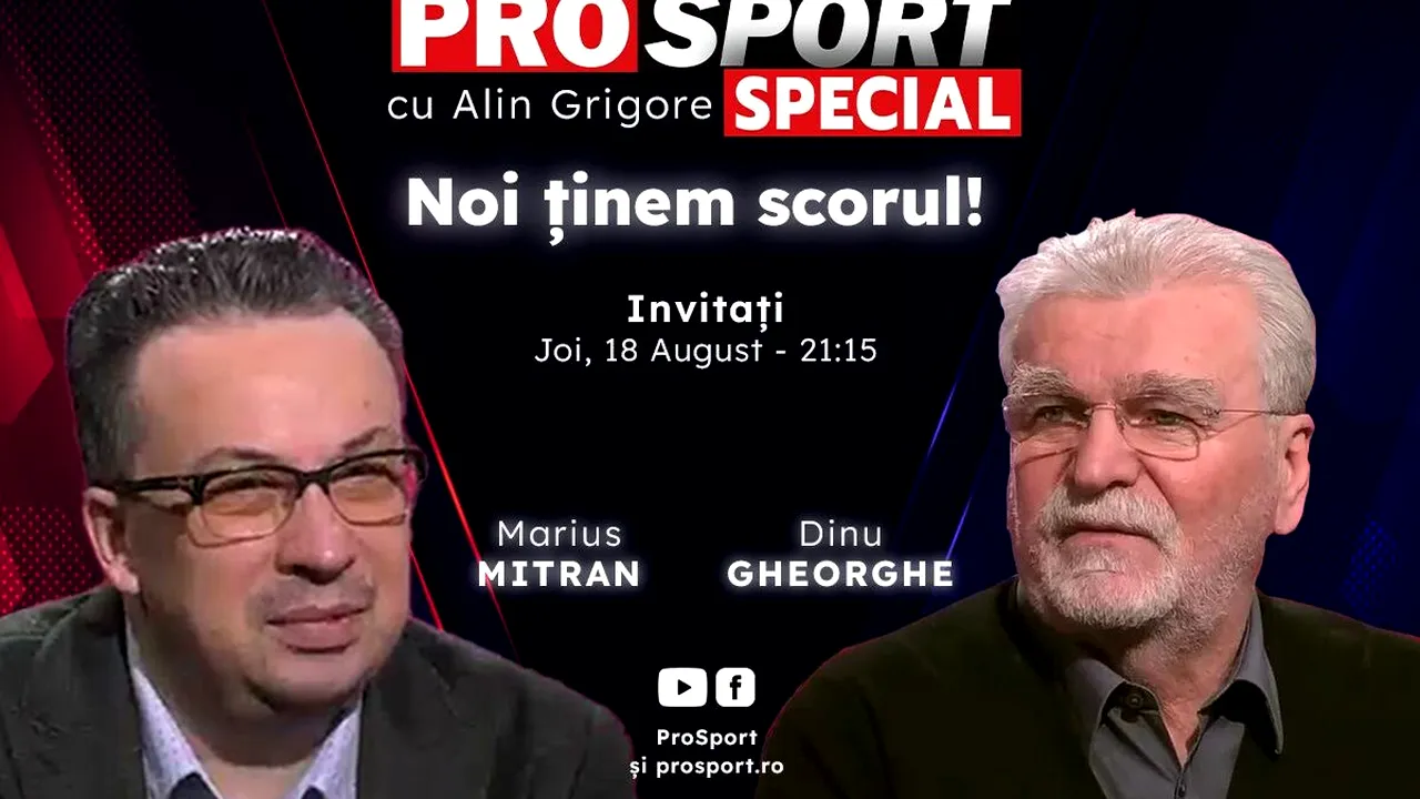 Universitatea Craiova, CFR Cluj și FCSB joacă în play-off-ul Conference League, iar noi comentăm cu Dinu Gheorghe și Marius Mitran, la ProSport Special!