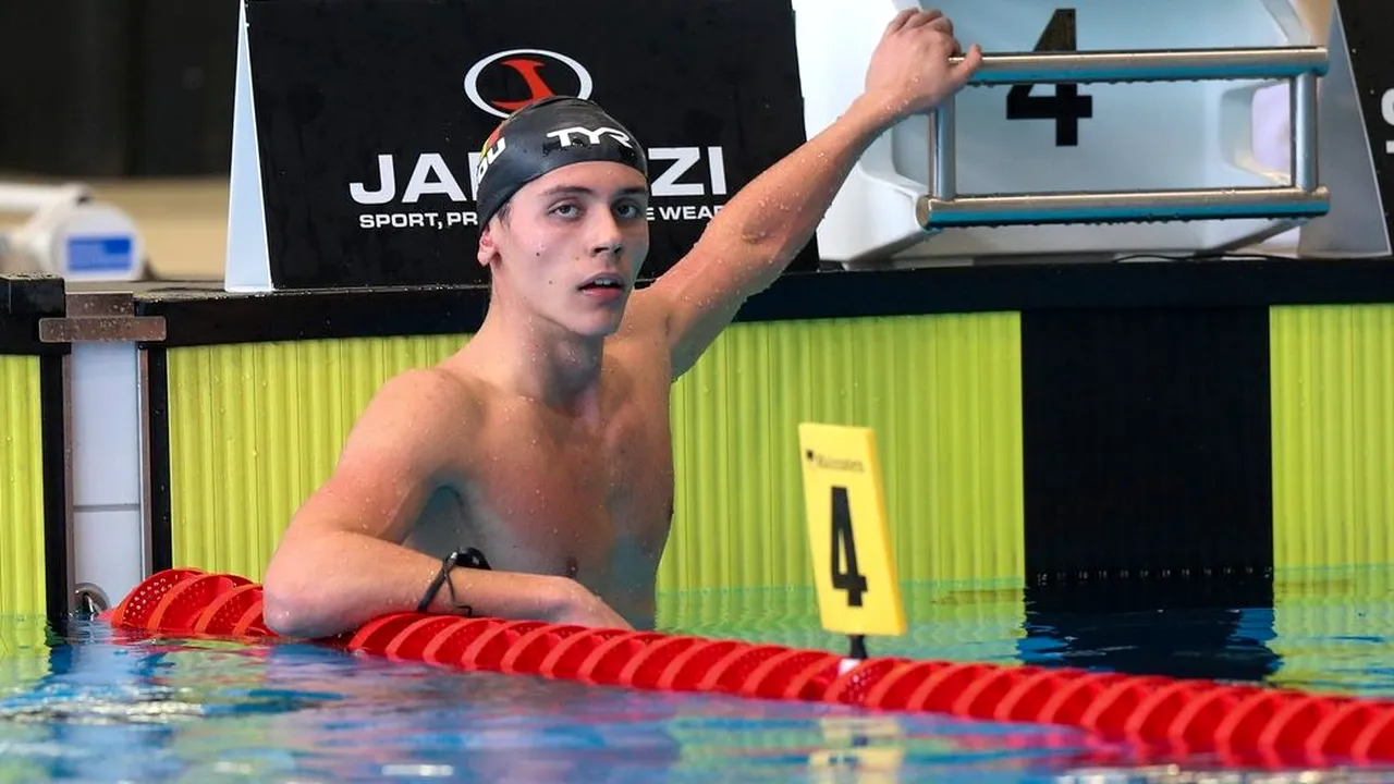 David Popovici, o nouă reușită fabuloasă! Puștiul-minune al natației românești a obținut aurul la proba de 200 metri liber la Europenele de la Roma