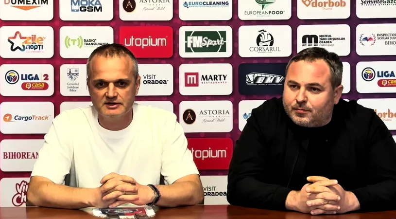 Erik Lincar, noul antrenor principal al FC Bihor Oradea! Primul obiectiv, salvarea de la retrogradare: ”Apoi, să încercăm să facem performanță pe măsura orașului și a județului”