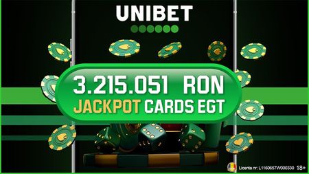 3.215.051 RON – Jackpot epic câștigat în Cazinoul Unibet pe 24 ianuarie