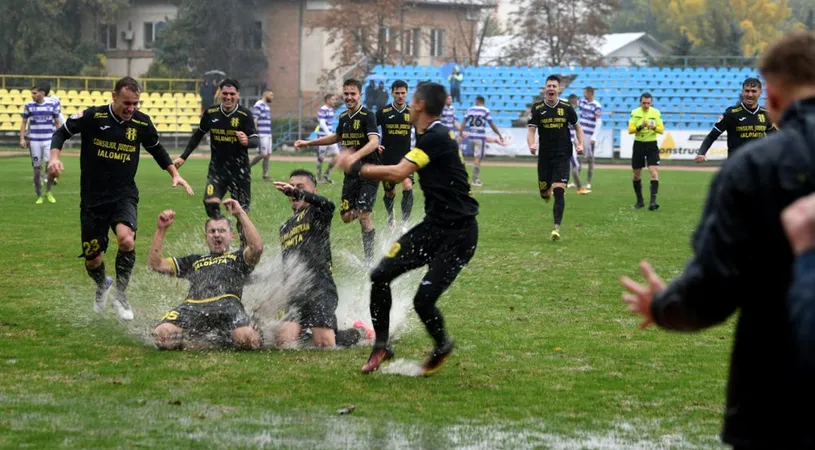 Unirea Slobozia și-a luat revanșa în campionat în fața Politehnicii Timișoara, după eliminarea din cupă. Adrian Mihalcea: ”A fost o luptă în apă și noroi, o luptă câștigată clar de noi”