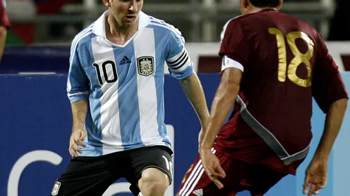 VIDEO** „Pumele” lipsite de vlagă! Argentina, cu Messi și Higuain pe teren, s-a împiedicat în Venezuela