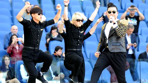Italia l-a șocat! VIDEO Ce a pățit celebrul autor al „Gangnam Style” pe Olimpico, înainte de finala Roma – <i class='ep-highlight'>Lazio</i>