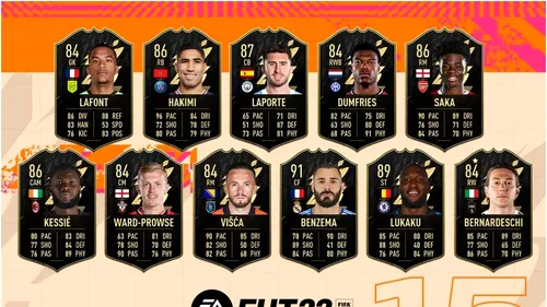 EA Sports a lansat ultima ediție „Team Of The Week” din acest an. Ce jucători poți obține