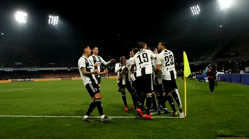Victorie cu emoții pentru Juventus în derby-ul cu Napoli. Torinezii, tot mai aproape de un nou „Scudetto”