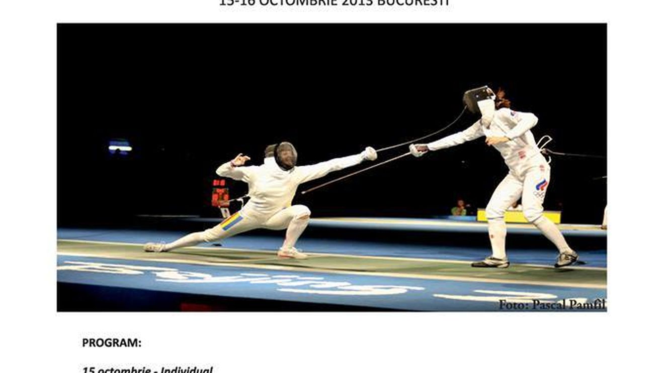 Cupa României la spadă senioare se decernează la Mall AFI Cotroceni!