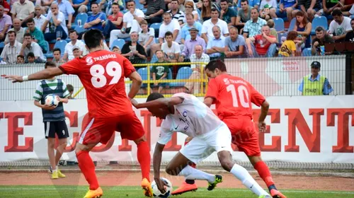 FC Botoșani – Gaz Metan 0-3. Gazdele au jucat în 10 oameni din minutul 54