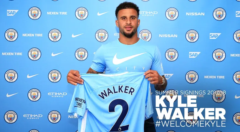 O nouă super lovitură dată de Manchester City pe piața transferurilor. Cât au plătit pentru Kyle Walker