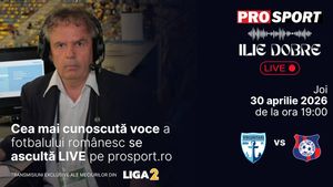 Ilie Dobre comentează LIVE pe ProSport.ro meciul F.C. Voluntari - F.C. Bihor, joi, 30 aprilie 2026, de la ora 19:00