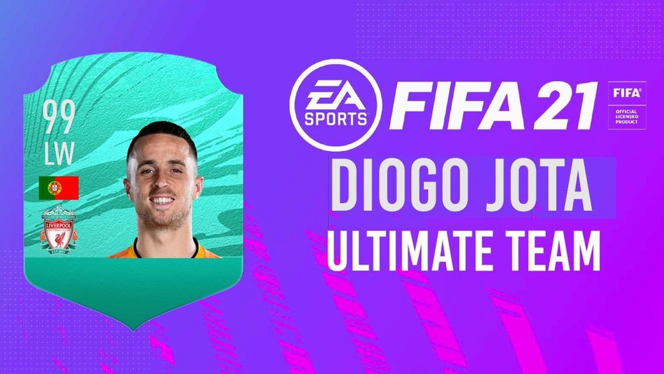 Diogo Jota se antrenează în FIFA 21, în timp ce e accidentat! Atacantul are una dintre cele mai puternice echipe din joc