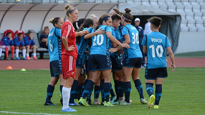 Olimpia Cluj, la un singur meci de calificarea în grupele Ligii Campionilor la fotbal feminin 