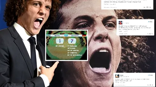 Zece reacții tragicomice după desemnarea brazilianului David Luiz în cea mai bună echipă a anului 2014. 