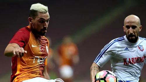 Surpriza etapei în Turcia! Karabukspor - Galatasaray 2-1. Latovlevici a dat o pasă de gol. Tănase și Găman au fost și ei integraliști. Bogdan Stancu a debutat la Bursaspor