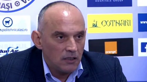 Florin Prunea a anunțat obiectivul pe care-l are CSMS Iași în acest final de campionat