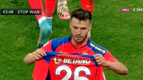 Andrei Cordea, gest impresionant în FC Voluntari – FCSB! Cui i-a dedicat golul superb pe care l-a înscris în poarta ilfovenilor | VIDEO