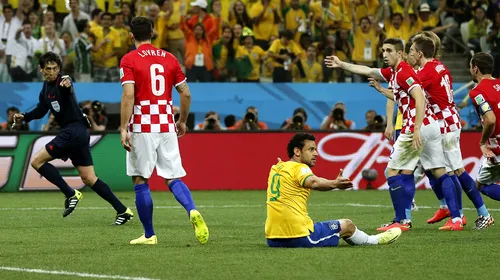 Presa internațională desființează arbitrajul lui Nichimura de la Brazilia-Croația, 3-1: „Fred a căzut ca un sac de plumb atins de o pană”