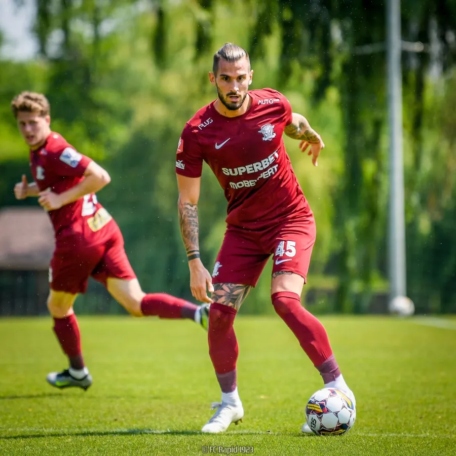 Marko Dugandzic, în tricoul Rapidului