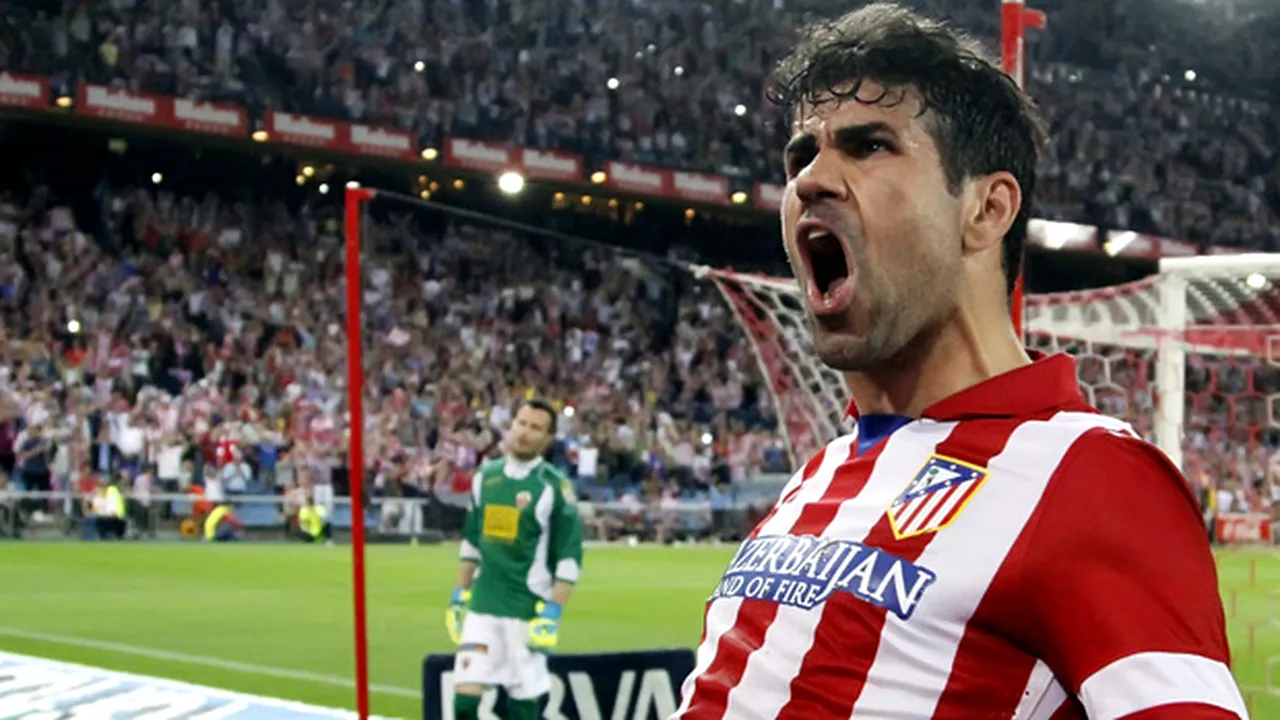 Atletico Madrid și Chelsea au ajuns la un acord pentru transferul lui Diego Costa! Atacantul va ajunge în capitala Spaniei pentru a efectua vizita medicală