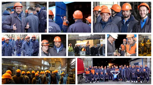 Imagini spectaculoase. Corvinul a ”descins” la combinatul siderurgic din Hunedoara, ”în oțelărie și la laminoare”! La fel făcea, în urmă cu 42 de ani, naționala condusă de Mircea Lucescu