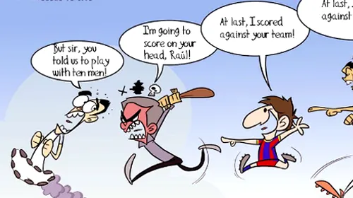 „El Clasico”, în benzi desenate!** Concluziile amuzante ale derby-ului Real Madrid – Barcelona
