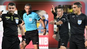Salvarea lui Kyros Vassaras vine tocmai de la un arbitru „aruncat” de pe lista FIFA! Topul centralilor din Superliga după 5 runde nu-i cuprinde pe frații Kovacs, Chivulete și Petrescu