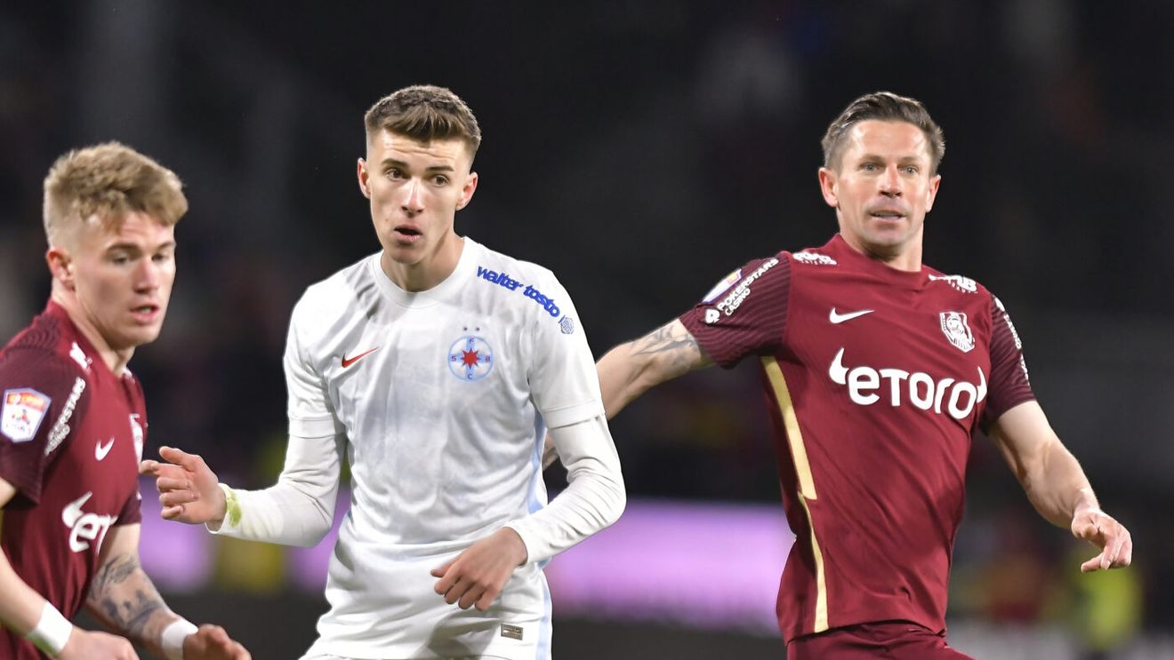 Înscrie pe bandă rulantă, dar rămâne modest! Octavian Popescu, după CFR Cluj - FCSB: „Nu mă gândesc că o să fiu ca Ronaldo, sper să ajung la jumătatea lui”