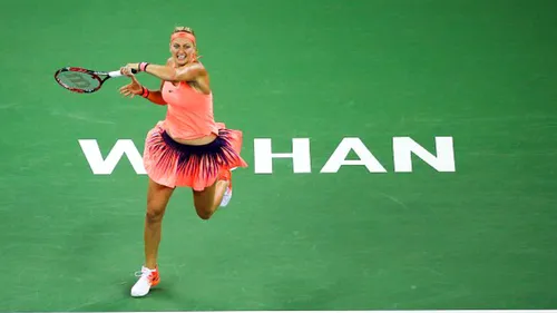 Petra Kvitova, irezistibilă la Wuhan. Cehoaica a repetat scenariul cu Halep din semifinale și în finala cu Cibulkova