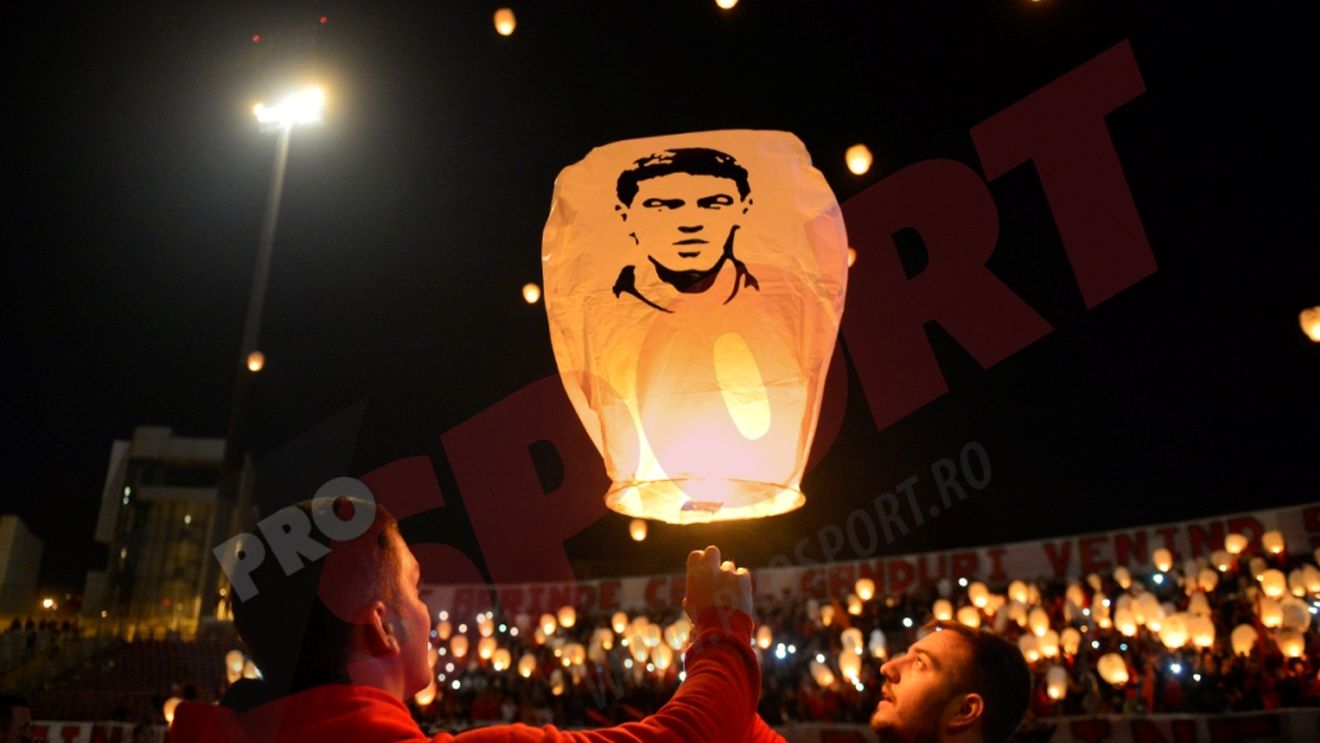 GALERIE FOTO | Emoționant. Suporterii au aprins cerul în memoria "Unicului Căpitan", Cătălin Hîldan