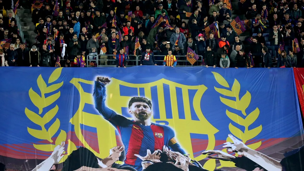 Barcelona a avut posesie 100% până la golul înscris de Messi într-un timp record! FOTO | Coregrafie superbă afișată pe Camp Nou: 