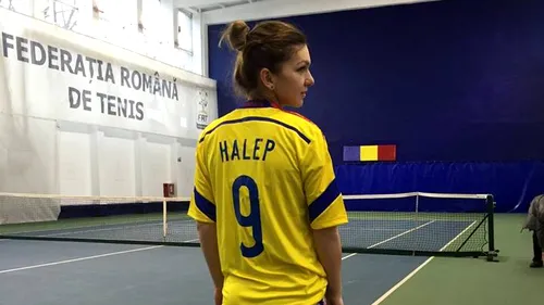 Simona Halep și Ion Țiriac, în tribune la meciul România - Finlanda: 