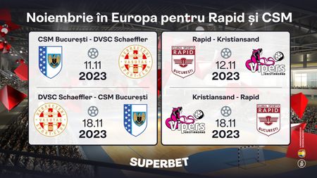 ADVERTORIAL | Ce aduce luna noiembrie pentru Rapid și CSM București