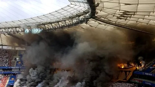 Au aprins stadionul! VIDEO | Fanii Legiei Varșovia au demonstrat de ce sunt printre cei mai buni din Europa, la finala Cupei Poloniei