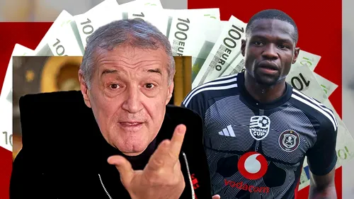 Gigi Becali, ofertă secretă pentru transferul atacantului sud-african Tshegofatso Mabasa! Toate detaliile negocierilor dintre FCSB și Orlando Pirates. EXCLUSIV