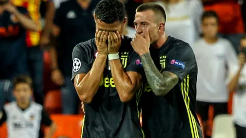 Ronaldo, în pericol după eliminarea din meciul cu Valencia! CR7 riscă mai mult, iar totul depinde de un singur lucru