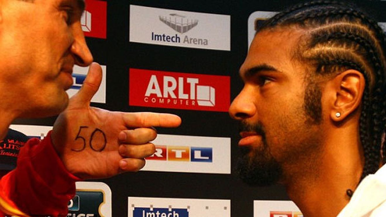 VIDEO David Haye l-a provocat pe Klitshcko inclusiv cu ajutorul staff-ului!** Cum a reacționat ucraineanul și replica sa