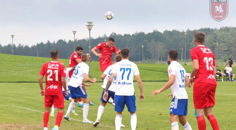 VIDEO | CS Comunal Șelimbăr a pierdut primul amical din Turcia, cu rușii de la FK Orenburg. Vișa, gafă mare la unul dintre goluri