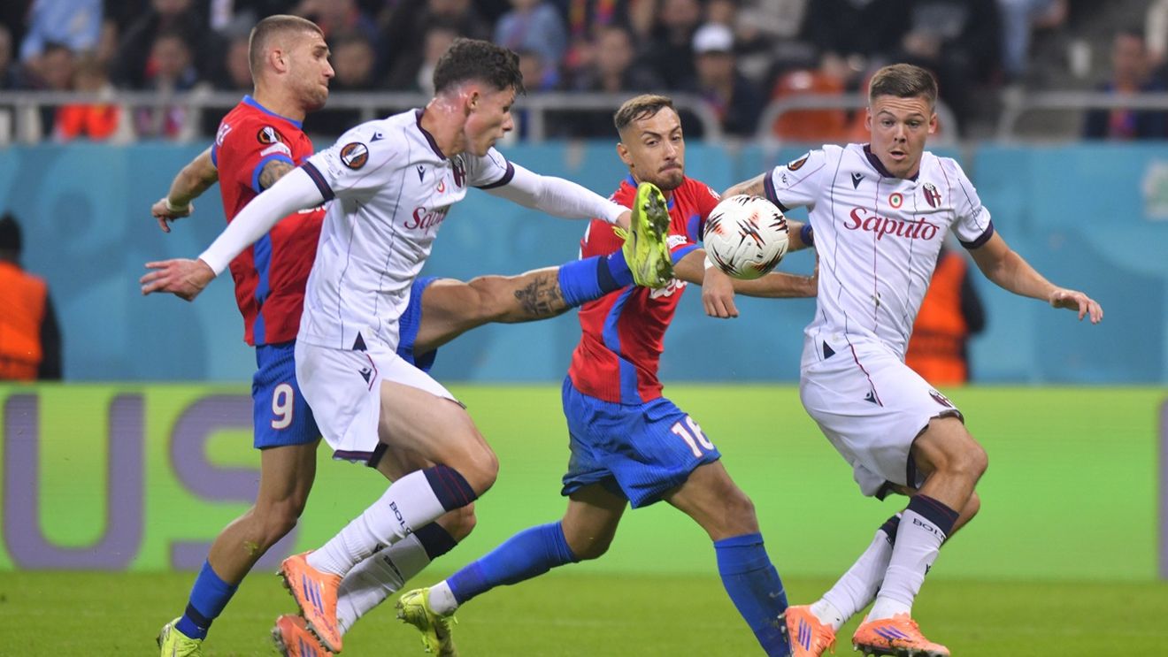 Notele primite de FCSB după eşecul cu Bologna. Cine a fost cel mai slab