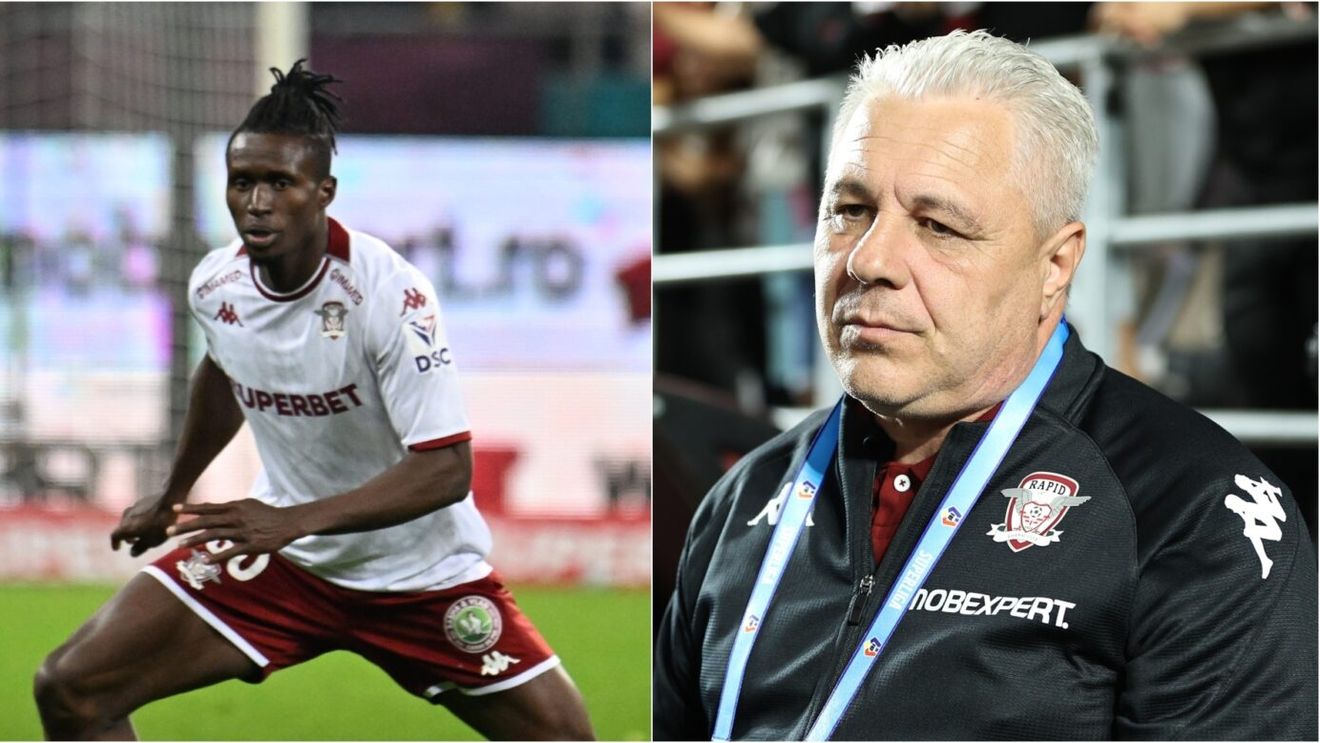 Marius Şumudică a luat decizia legată de David Ankeye, atacantul adus de Dan Şucu de la Genoa: "Sper să spargă gheața"