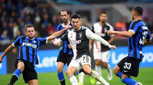 Derby-ul Juventus – Inter, amânat din cauza coronavirusului? Anunțul făcut în Italia