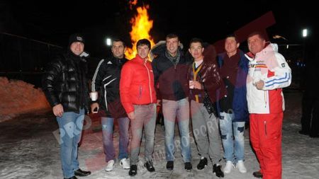 FOTO EXCLUSIV:** Inflație de personalități sportive la Bușteni. Tănase, Bute, Alina Dumitru&Co au tăiat porcul de Crăciun