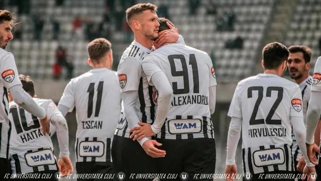 ”U” Cluj începe play-off-ul Ligii 2 cu două meciuri în deplasare, primul pe terenul liderului. Gabriel Giurgiu: ”Se putea și mai bine”