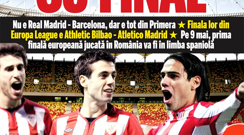 Bucureștiul, invadat de spanioli!** Athletic Bilbao - Atletico Madrid, finala Europa League de pe Național Arena