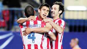 Avantaj fragil!** Atletico a bătut-o pe Hannover cu un eurogol marcat de Salvio, dar tremură pentru calificare