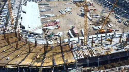 Noi imagini de la stadioanele Steaua, Rapid și Arcul de Triumf. Arena din Ghencea prinde contur | GALERIE FOTO