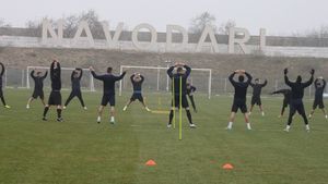 GALERIE FOTO: Săgeata s-a reunit cu 22 de jucători. Cătălin Anghel: "E o provocare să antrenez la Năvodari"