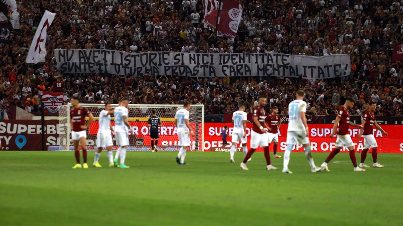 Mesajele din peluze la Rapid – FCSB! „Ani mulți prin ligile inferioare...” | FOTO