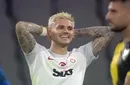 Au încercat să înscrie ca Messi și Suarez, dar s-au făcut de râs în fața fanilor! Imagini incredibile la ultimul meci jucat de Galatasaray: Mauro Icardi a început să râdă după ce a ratat cu poarta goală din 10 metri | VIDEO